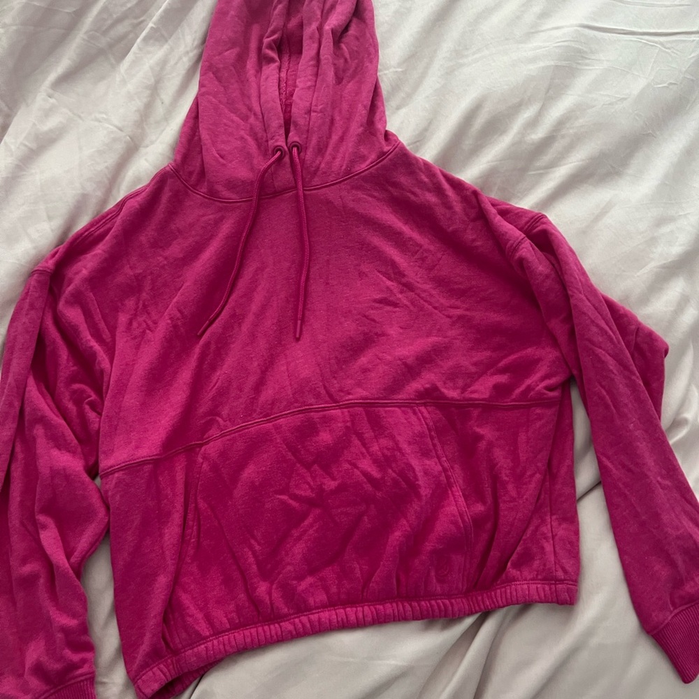 Lou & Grey Vibrant Pink Knit Hoodie